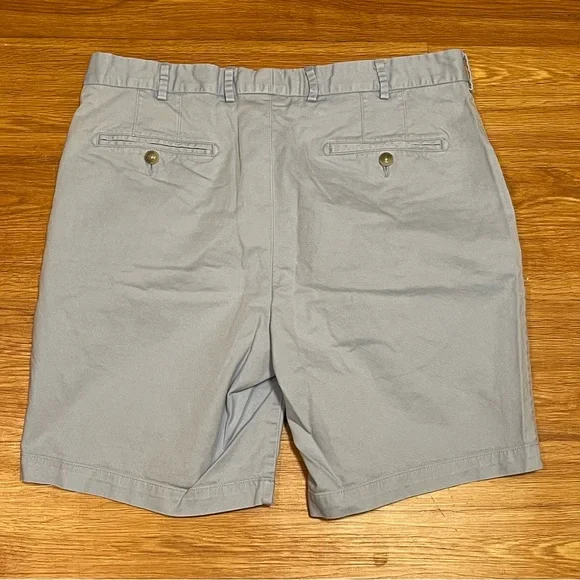Men’s Peter Millar Chino Flat Front Shorts in Light, Baby Blue, US Waist Size 34 - Picture 9 of 9